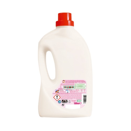 OMINO BIANCO Rosa floral Detergente concentrado con perlas de perfume y fragancia hasta 72 horas 45 lav.