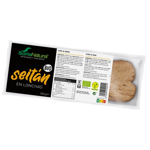 SORIA NATURAL Biio Seitán ecológico en lonchas 300 g.