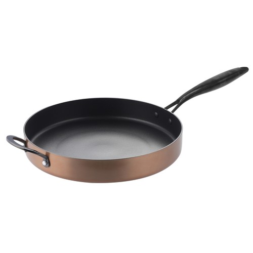 Sartén de 32cm de aluminio prensado con exterior color cobre, ACTUEL
