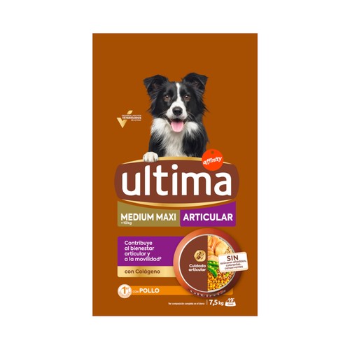 ULTIMA Alimento de perro mediano y grande articular 7,5kg