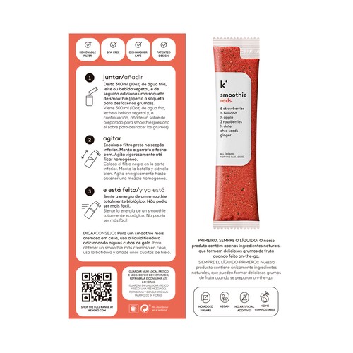 KENCKO Pack inicio botella smoothie bio 1 ud.