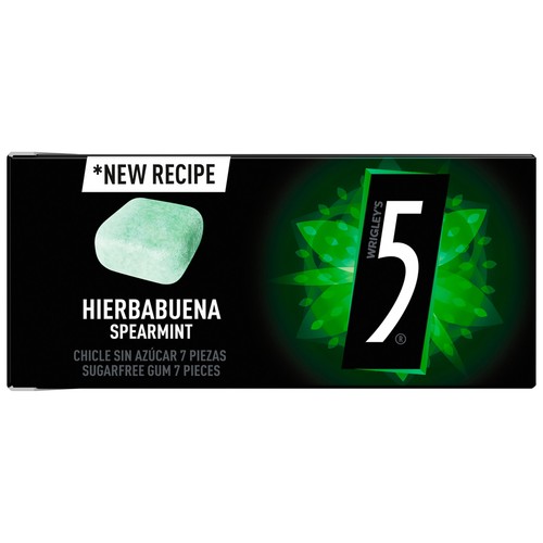 FIVE Chicles sabor hierbabuena FIVE 8 cubos 18,5 g