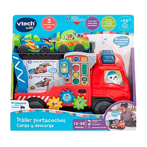 Tráiler portacoches carga y descarga. VTECH