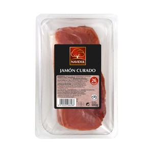 NAVIDUL Jamón curado bodega en lonchas 500 g.