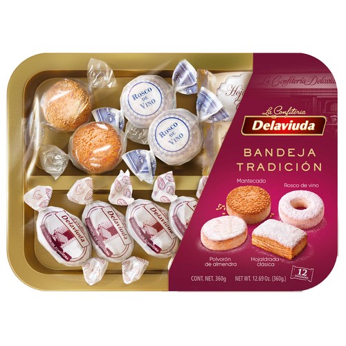 DELAVIUDA Turrones surtidos tradición 360 g.