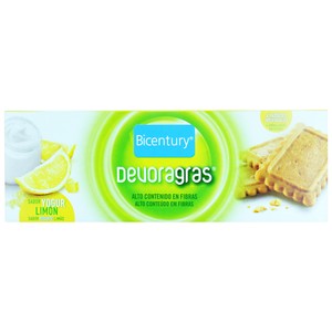 Imagen de BICENTURY Galletas Devoragrasa Sabor Yogur de Limón BICENTURY 168 g.