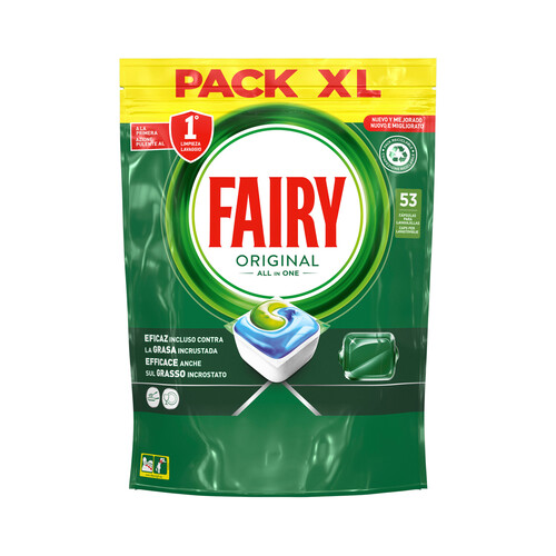 Detergente para lavavajillas a máquina FAIRY 53 uds. 716 g.