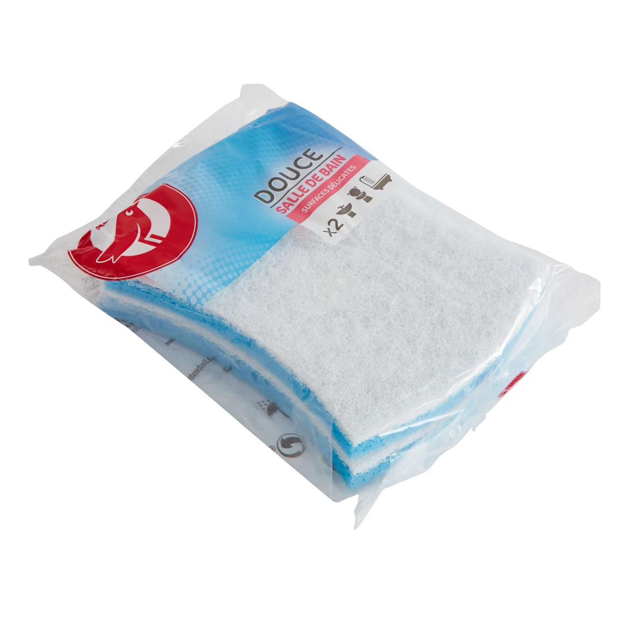 PRODUCTO ALCAMPO Estropajo para baño, fibra blanca PRODUCTO ALCAMPO 2 uds.