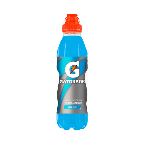 Bebida deportiva de frambuesa GATORADE COOL BLUE botella de 50 cl.
