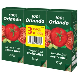 ORLANDO Tomate frito en aceite de oliva 3 uds.x 350 g.