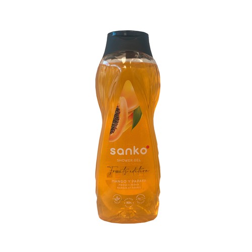 SANKO Fruits edition Gel de baño o ducha con extracto de mango y papaya 750 ml.