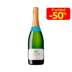 BACH Cava semiseco suave botella de 75 cl.