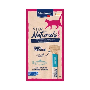 VITAKRAFT Snack liquido para gatos con sabor a salmón Vita Naturals VITAKRAFT 5x15 gr.