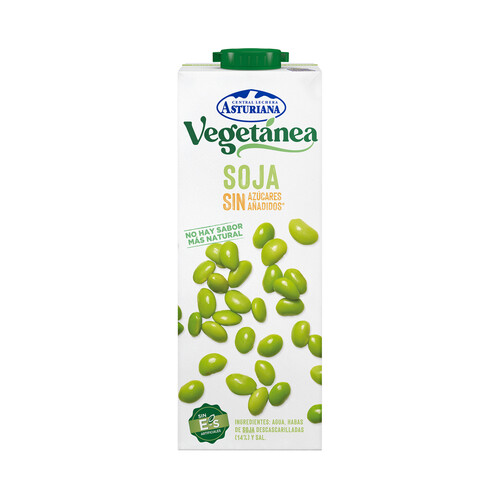 CENTRAL LECHERA ASTURIANA Bebida de soja sin azúcares añadidos CENTRAL LECHERA ASTURIANA Vegetánea 6 x 1 l.