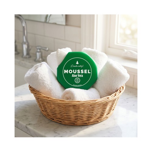 MOUSSEL Gel purificante para ducha o baño con aloe vera 100% natural 650 ml.