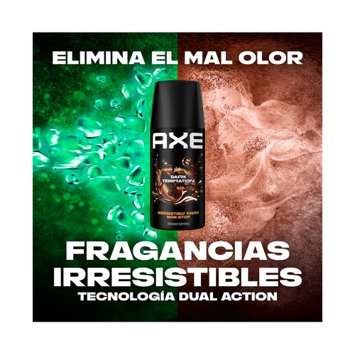 AXE Dark temptation Desodorante en spray para hombre con protección anti transpirante hasta 48 horas 35 ml.