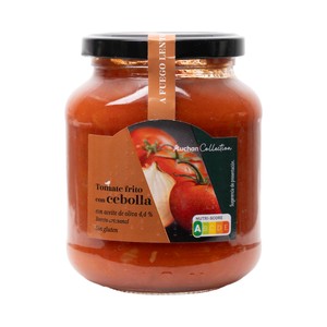PRODUCTO ALCAMPO Collection Tomate frito con cebolla y aceite de oliva, elaborado a fuego lento 350 g.