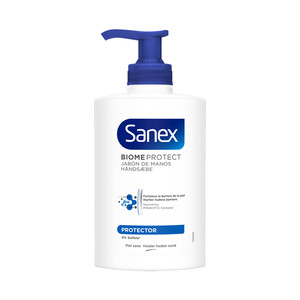 SANEX Jabón de manos con textura crema, con Prebióticos y Probióticos SANEX Biomeprotect 250 ml.
