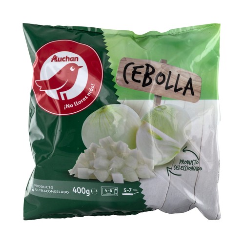 AUCHAN Cebolla cortada en dados 400 g. Producto Alcampo