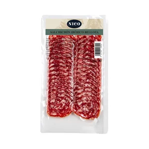 NICO Salchichón ibérico bellota cortado en lonchas 100 g.