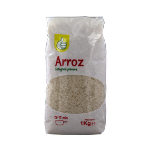Imagen de PRODUCTO ECONÓMICO ALCAMPO Arroz redondo de categoria primera 1 kg.