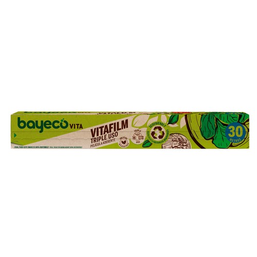 Filma transparente sostenible BAYECO 30 mts.