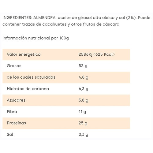 MEDINA Almendra frita y salada 90 gr.