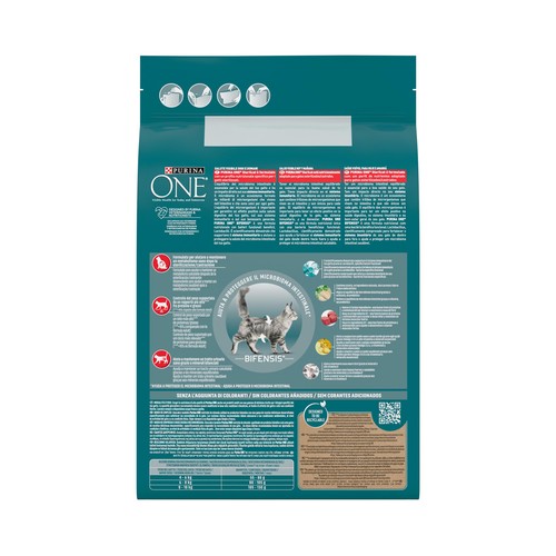 PURINA ONE Pienso para gatos esterilizado a base de buey  2,8 kg.