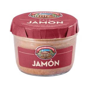 CASA TARRADELLAS Paté de jamón frasco de 125 g.