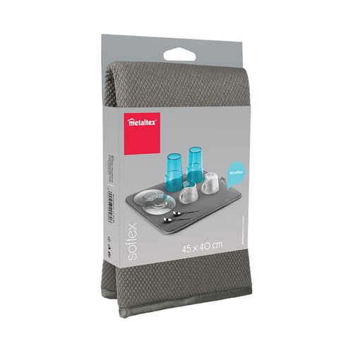 Tapete escurridor para cocina de microfibra, 45x40cm. Softex METALTEX.