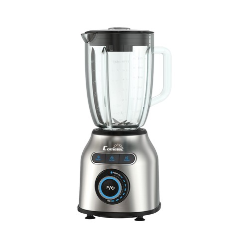 Batidora de vaso COMELEC BL7158, 1600W, Pulse,  jarra de cristal 1,75L, Pica hielo