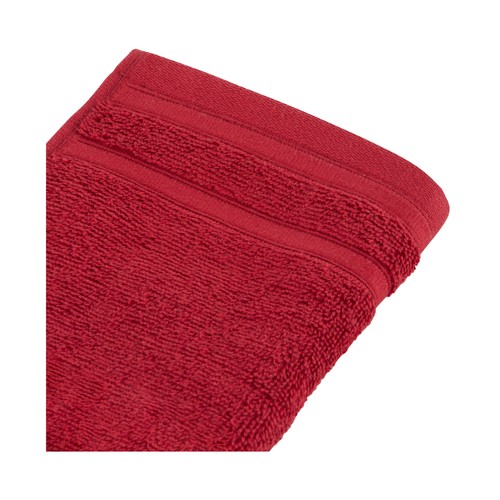 Toalla lisa de tocador Red, 500g/m² de densidad, ACTUEL.