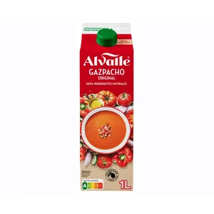 ALVALLE Gazpacho receta original elaborado con ingredientes 100% naturales 1 l.