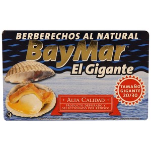 Imagen de BAYMAR Berberechos al natural El Gigante 20/30 piezas 65 g.