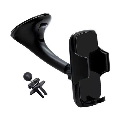 Soporte 2 en 1 para coche QILIVE color negro, ventilador + ventilación.