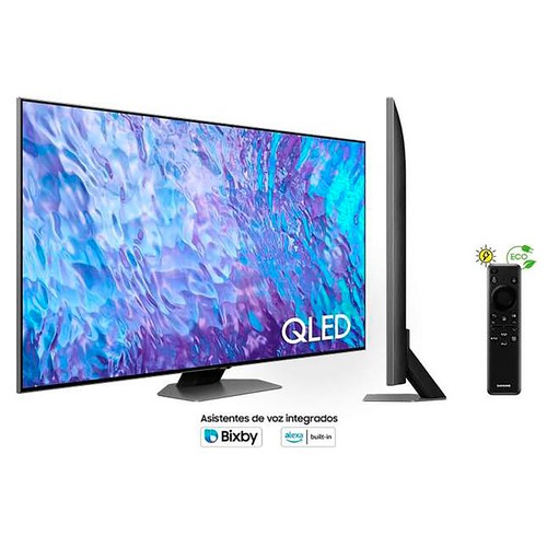 Televisión 139,7 cm (55") QLED SAMSUNG TQ55Q80CATXXC 4K, HDR 10+, SMART TV, WIFI, TDT T2, USB reproductor y grabador, 3HDMI, 3200HZ.