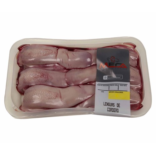 Bandeja con lenguas de cordero enteras MECA