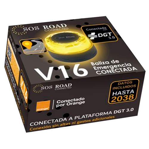 Baliza de emergencia V16 SOS ROAD homologada y geolocalizada.
