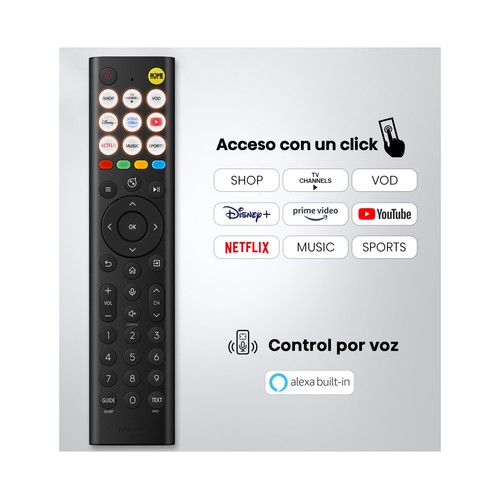 Televisión de 109cm (43") QLED HISENSE 43E7S, 4K, Ultra HD, SMART TV, Dolby vision/atmos, 60HZ