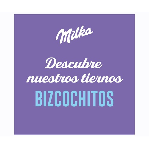 MILKA Cake&choc Bizcochitos con pepitas de chocolate con leche, rellenos de chocolate 350 g.