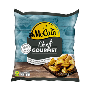 Imagen de McCAIN Patatas con piel, prefritas, supercrujientes y congeladas Chef gourmet 500 g.