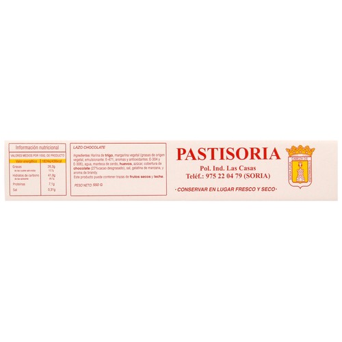Lazo de chocolate PASTISORIA 550 gr