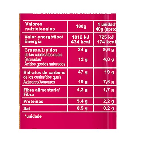 VICKY FOODS Napolitanas de cacao 6 uds x 240 g.