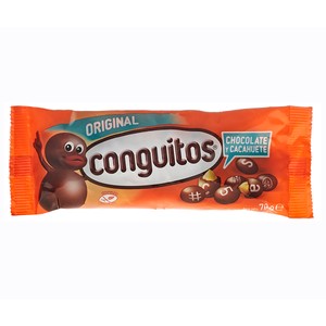 Imagen de CONGUITOS Cacahuetes recubiertos de chocolate 75 g.