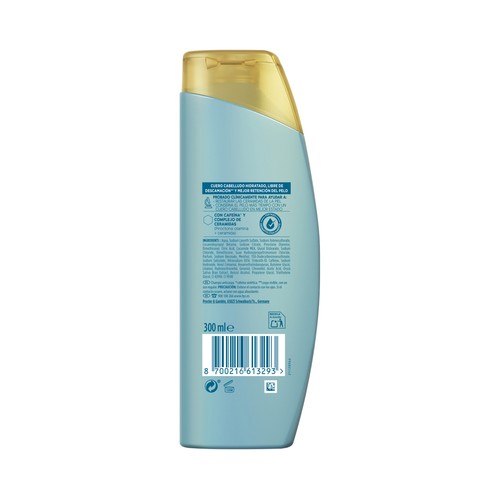 H&S Derma xpro Champú anticaspa revitalizante, para cuero cabelludo seco a muy seco 300 ml.