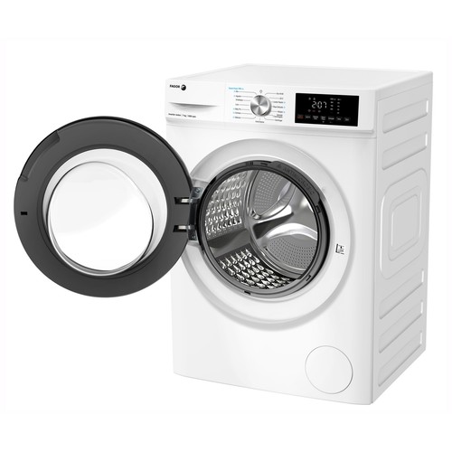 Lavadora FAGOR 5FE-7612 7KG, color blanco, clasificación energética: A, 1200RPM, H: 84,7cm, A: 60cm, F: 43cm.