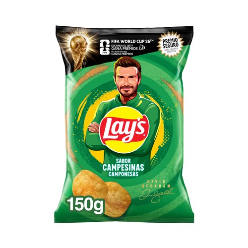 Patatas fritas lisas receta Campesina LAY'S bolsa de 150 g.