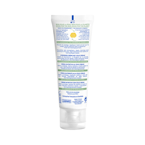 MUSTELA Crema facial nutritiva con cera de abeja de apicultura bio MUSTELA 40 ml.