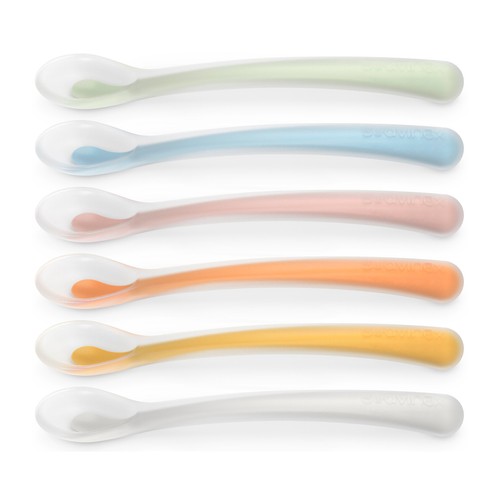 SUAVINEX Selection Cuchara de silicona premium para bebés con encías sensibles, a partir de 4 meses SUAVINEX.