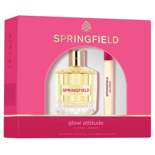 SPRINGFIELD Glow attitude Estuche para mujer con colonia (100 ml) y vial para bolso (10 ml).